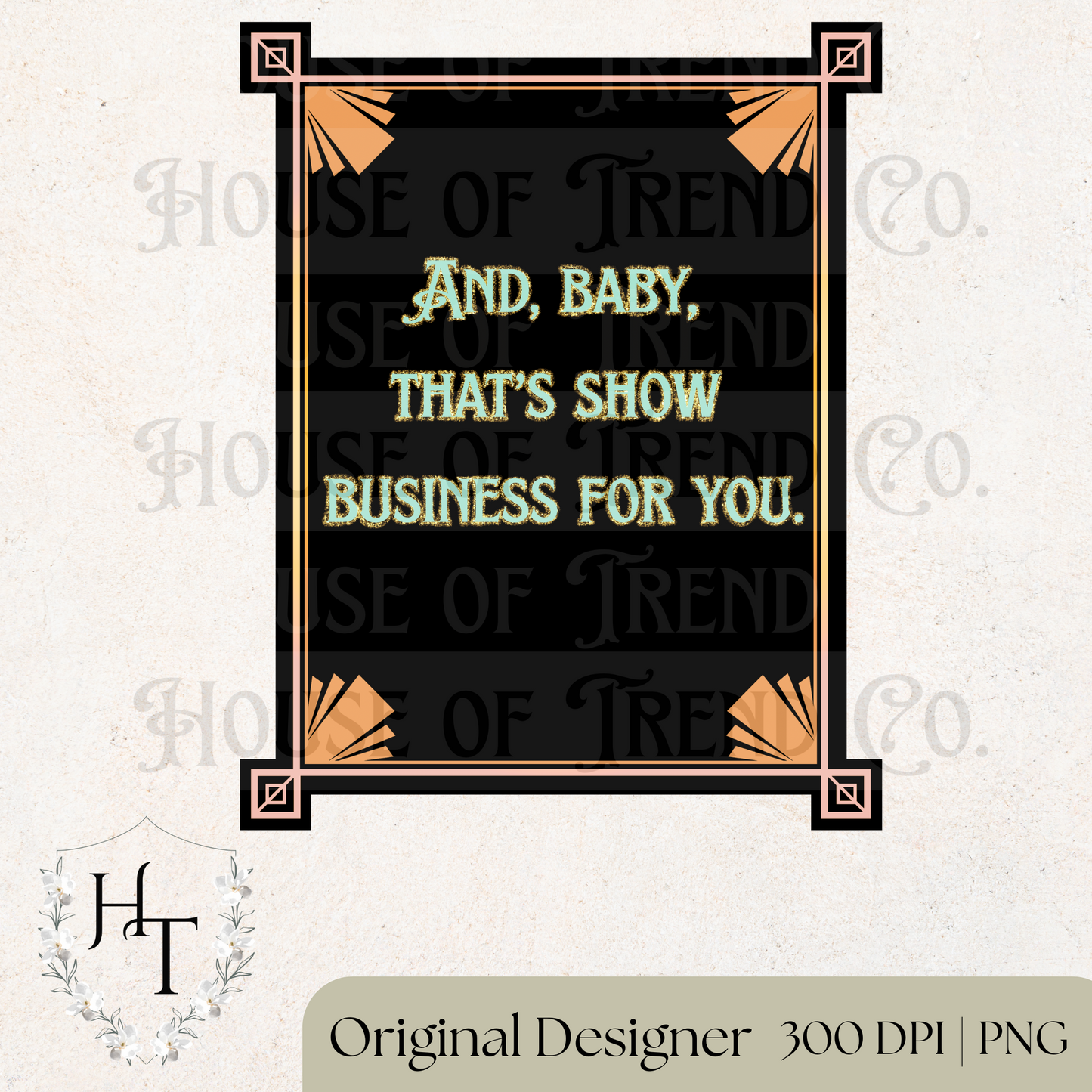 Art Deco Show Biz PNG