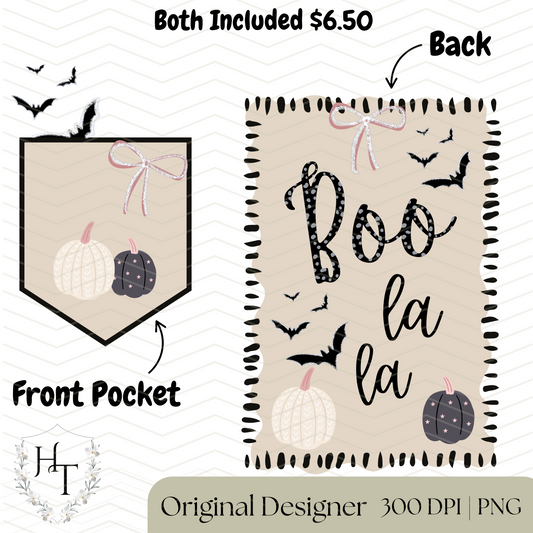 Boo La La Pocket and Back PNGs