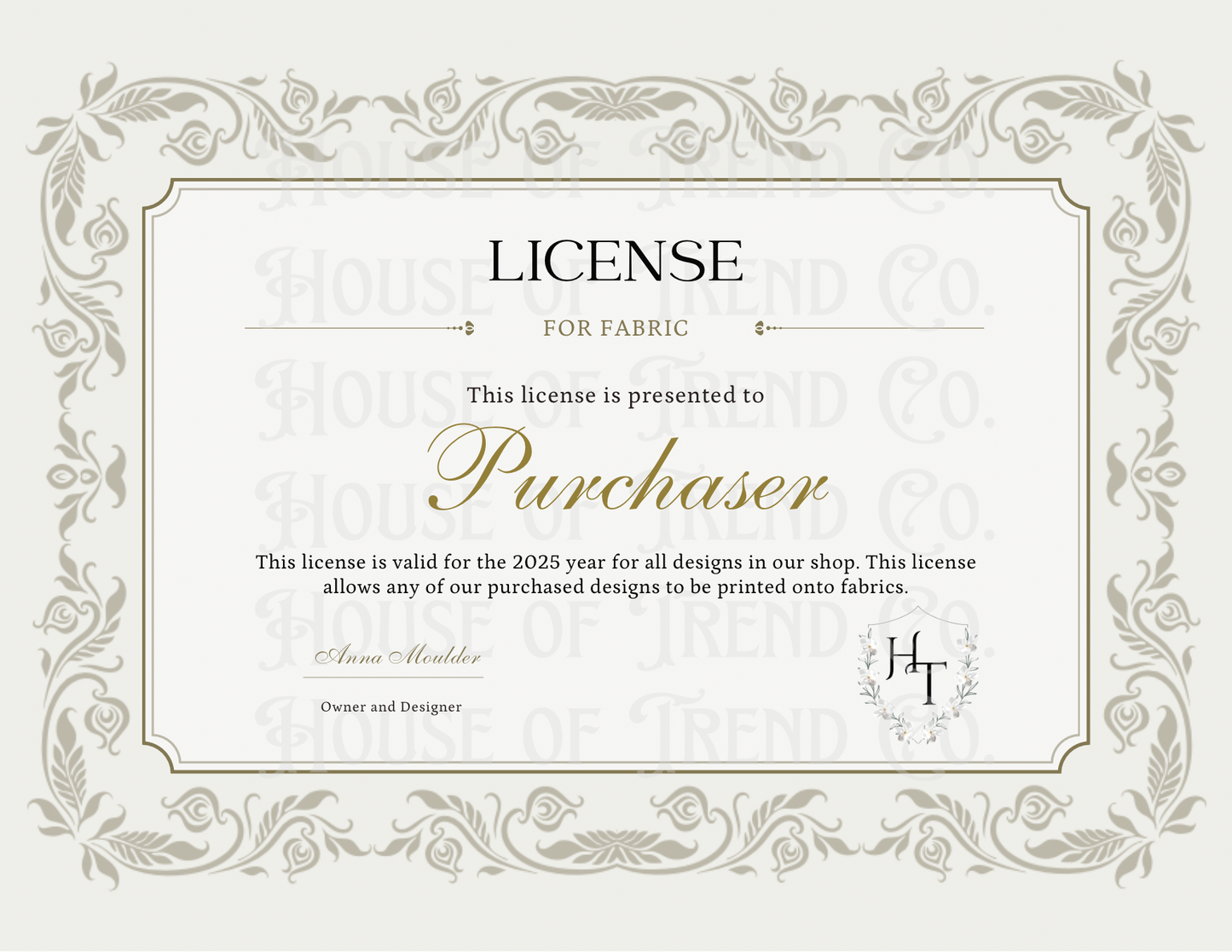 2025 Fabric License