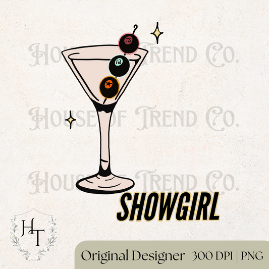Showgirl Martini Glass PNG
