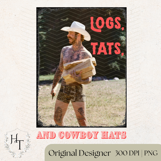 Post Malone Logs, Tats, and Cowboy Hats PNG