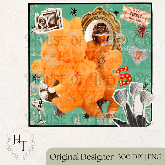 Showgirl Vintage Collage
