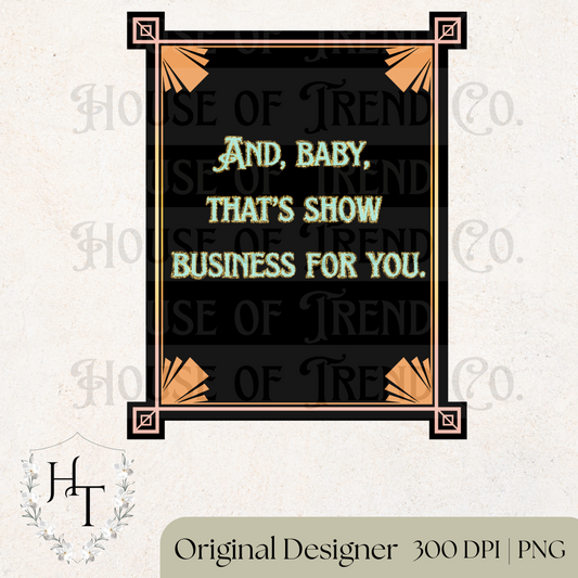 Art Deco Show Biz PNG