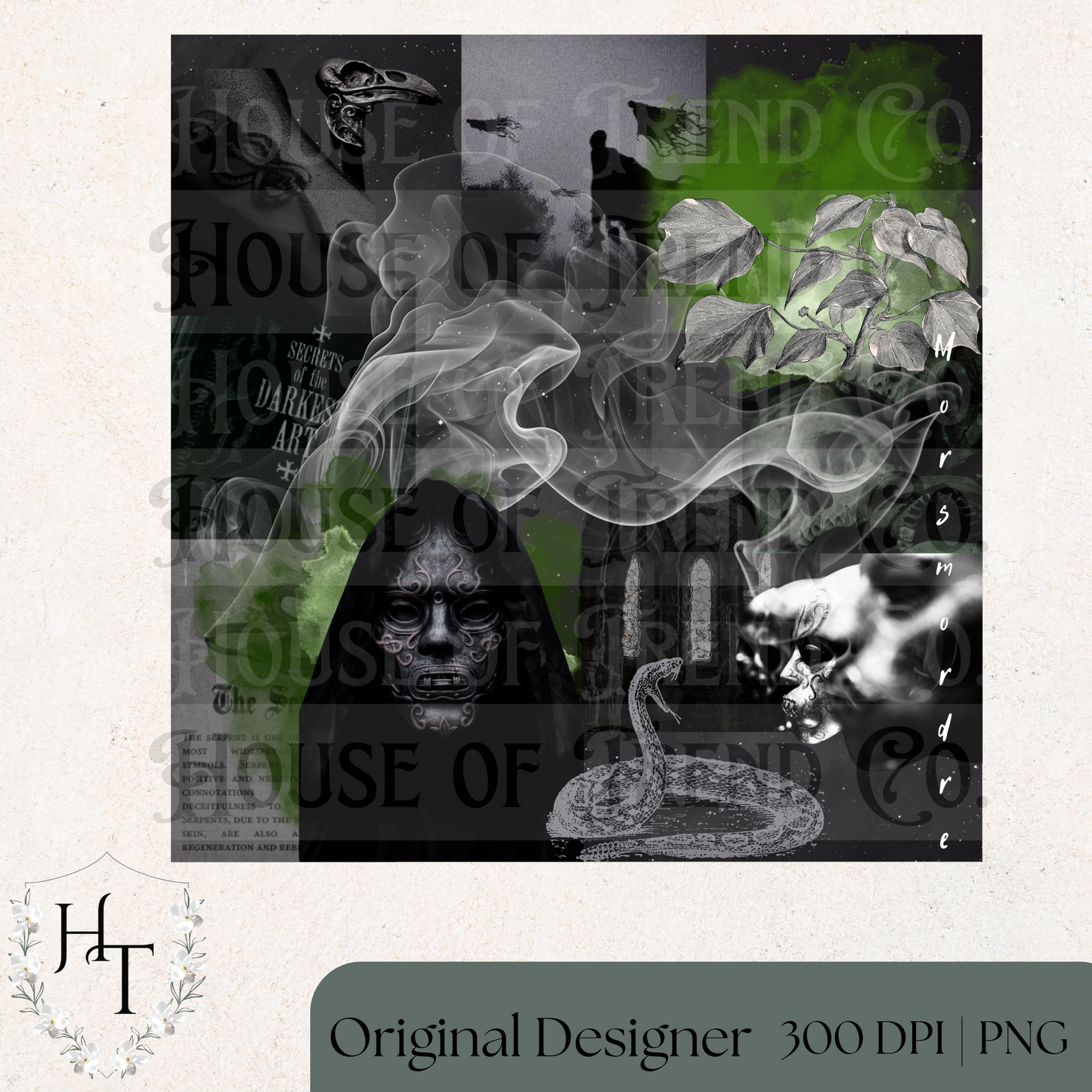 Dark Arts Collage PNG