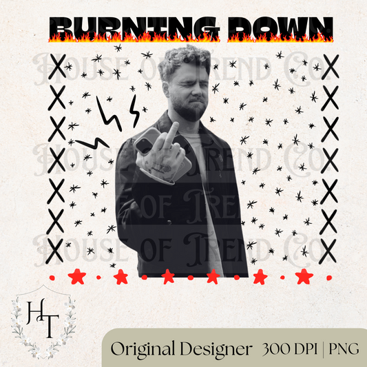 Alex Warren Burning Down PNG