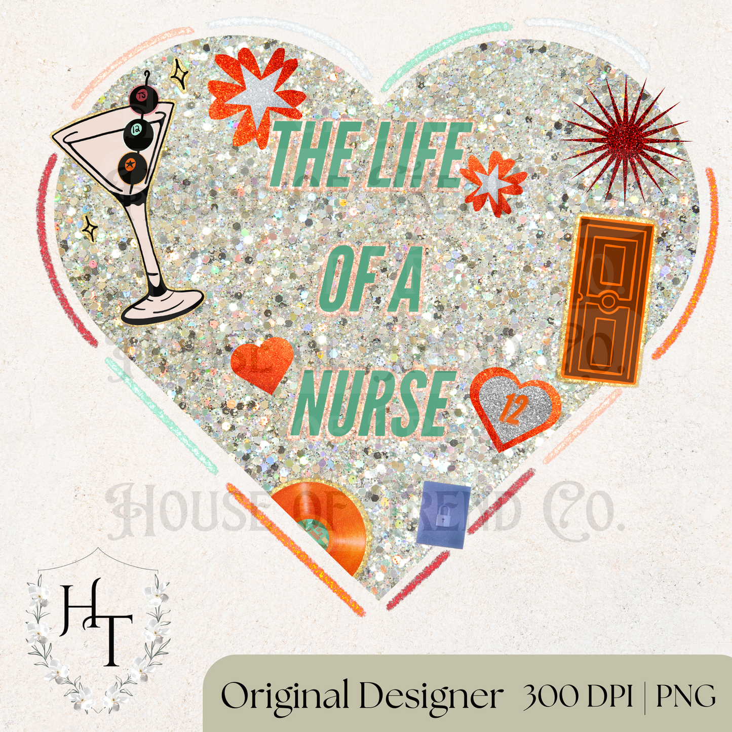 Life of a Nurse Heart PNG