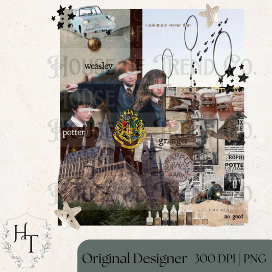 Wizarding Basics Collage PNG