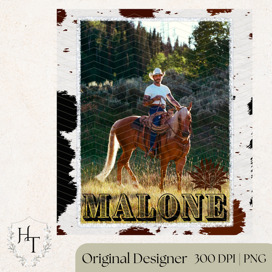 Post Malone Western Cowhide PNG